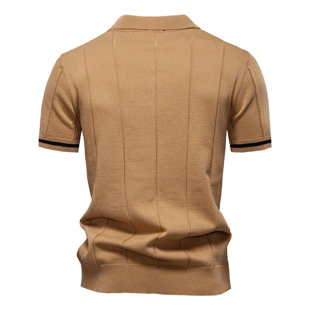 Polo artisanal texturé